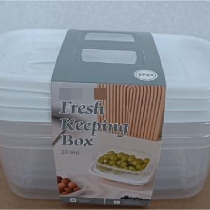 SET DE CONTENEDORES PARA ALMACENAMIENTO DE ALIMENTOS DE 3 PIEZAS-600 ML SET DE CONTENEDORES PARA ALMACENAMIENTO DE ALIMENTOS DE 3 PIEZAS-600 ML