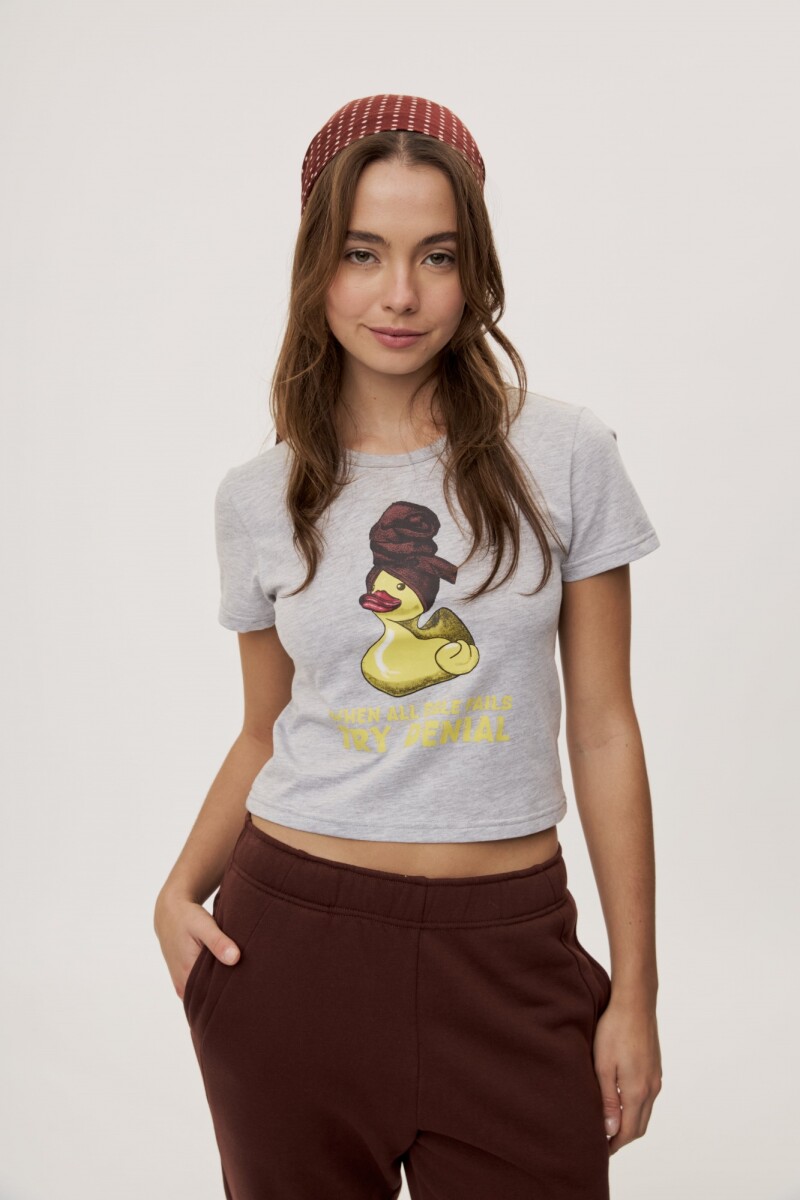 REMERA DEMENCIA Gris Melange