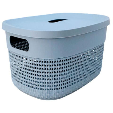 Canasto organizador c/tapa 38.5x29x27.5cm Canasto Organizador C/tapa 38.5x29x27.5cm