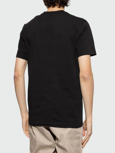 Moncler - Camiseta de Algodón con Parche de Logotipo (Paquete de tres) Negro