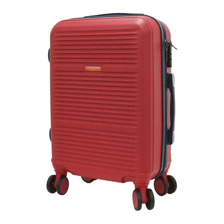 Set Viaje de Valija Rígida Grande + 4 Organizadores Equipaje Rojo Oscuro