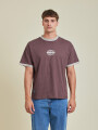 T-SHIRT RUNEL RUSTY MarrÓn