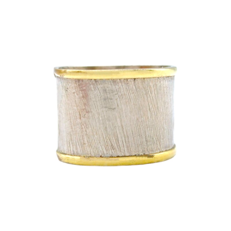 Anillo Esclavo-Plata y Oro-Sin Piedra-AN5844 sinpiedra