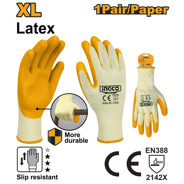 GUANTE LATEX TALLE XL INGCO GUANTE LATEX TALLE XL INGCO