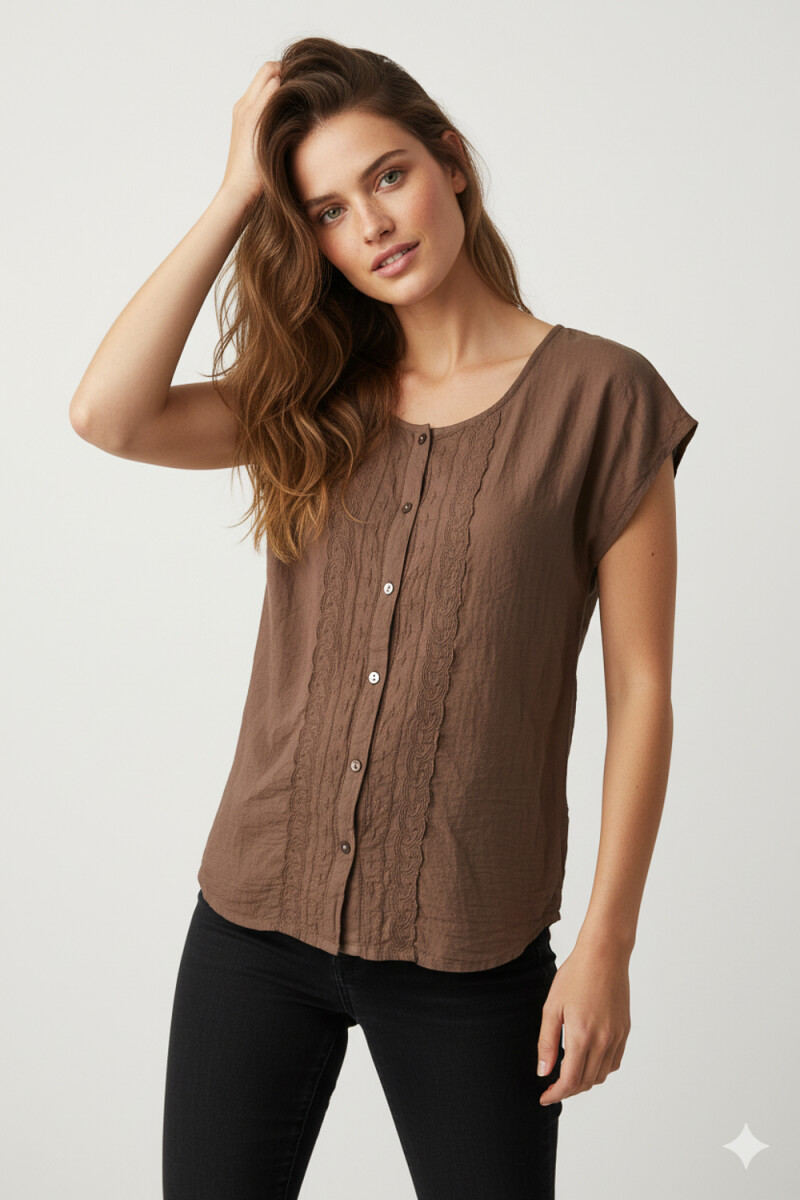 Blusa Raquela - Tostado 