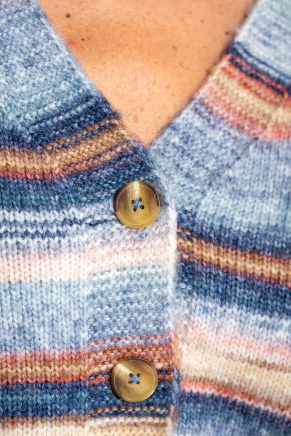Cardigan Multi Azul