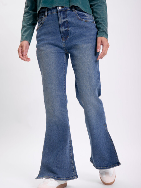 Pantalón jean oxford Azul Medio