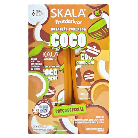 Shampoo + Acondicionador SKALA KIT Pack X2 325Ml Aceite de Coco