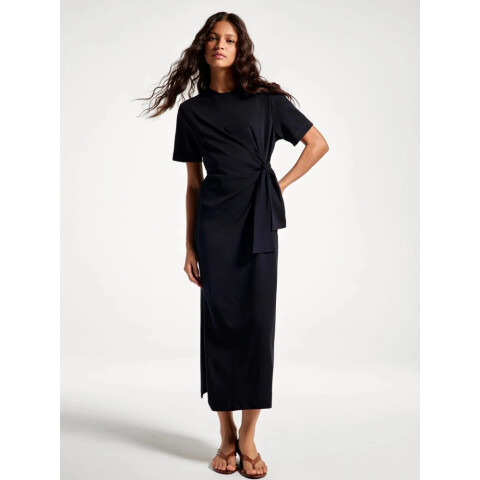 VESTIDO MIDI FEM PRETO ESCURO