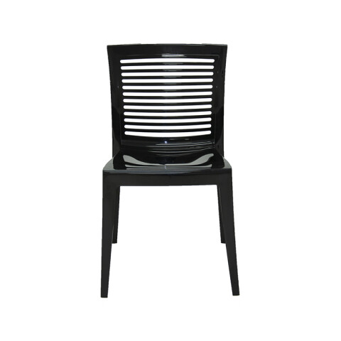 Silla apilable negra "VICTORIA" respaldo abierto -TRAMONTINA TD0643