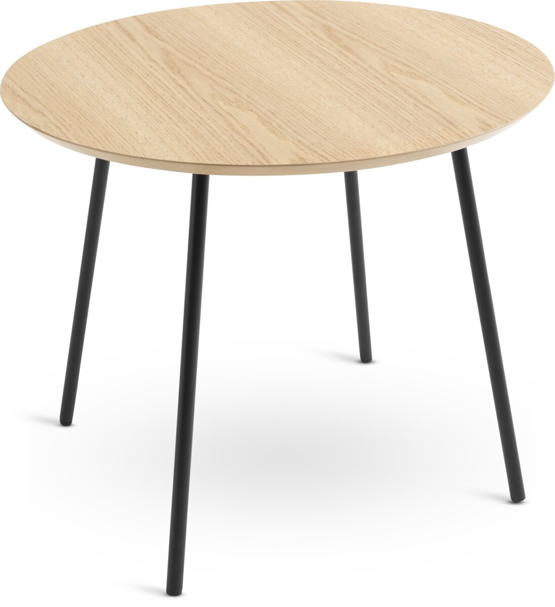 Mesa auxiliar NYBO Ø55 color roble/negro 