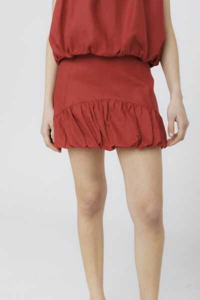 PRE VENTA FALDA BALLOON Cherry