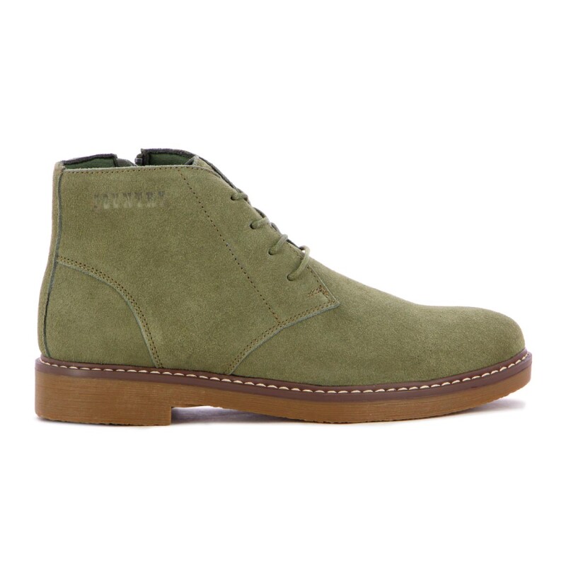 Country Calzado Bota Casual Hombre Acordonado - Kaki Kaki