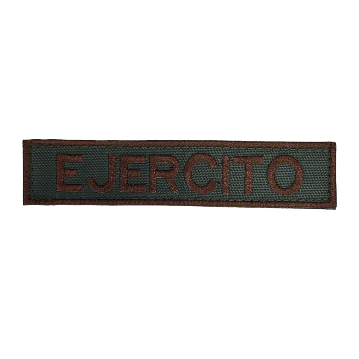 Parche bordado tarjetero rótulo Ejercito - Marrón 