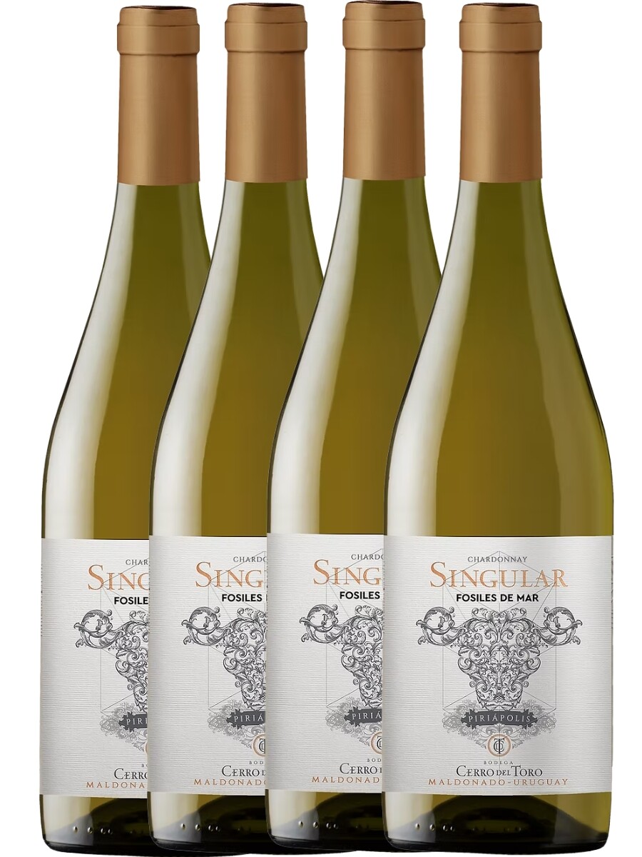 Pack 4x3 Singular Chardonnay Fosiles Cerro del Toro 