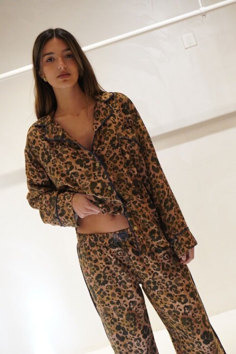 Wild Late Check Out Pijama Leopard