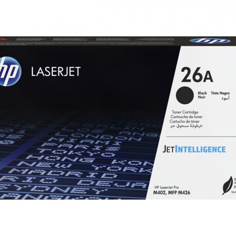 HP 26A - Negro - original - LaserJet - cartucho de tóner (CF226A) - para LaserJet Pro M402, MFP M426 HP 26A - Negro - original - LaserJet - cartucho de tóner (CF226A) - para LaserJet Pro M402, MFP M426