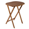 Mesa Oval Plegable en Bamboo Selecta 61x42cm Mesa Oval Plegable en Bamboo Selecta 61x42cm