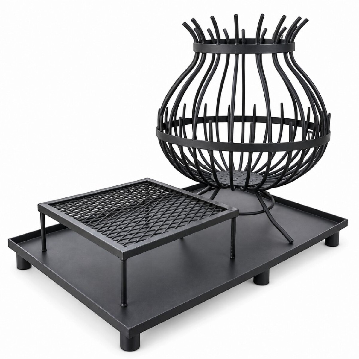Brasero Fogón Copa 60 cm con Parrilla 