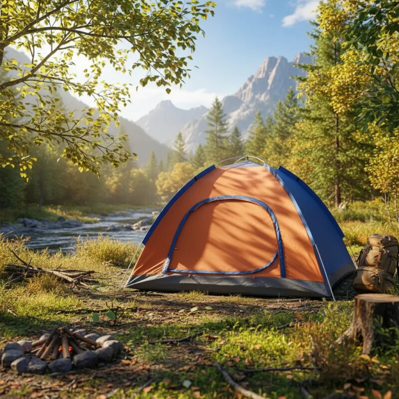 Carpa Outter Autoarmable Para Dos Personas 200 X 150cm Azul