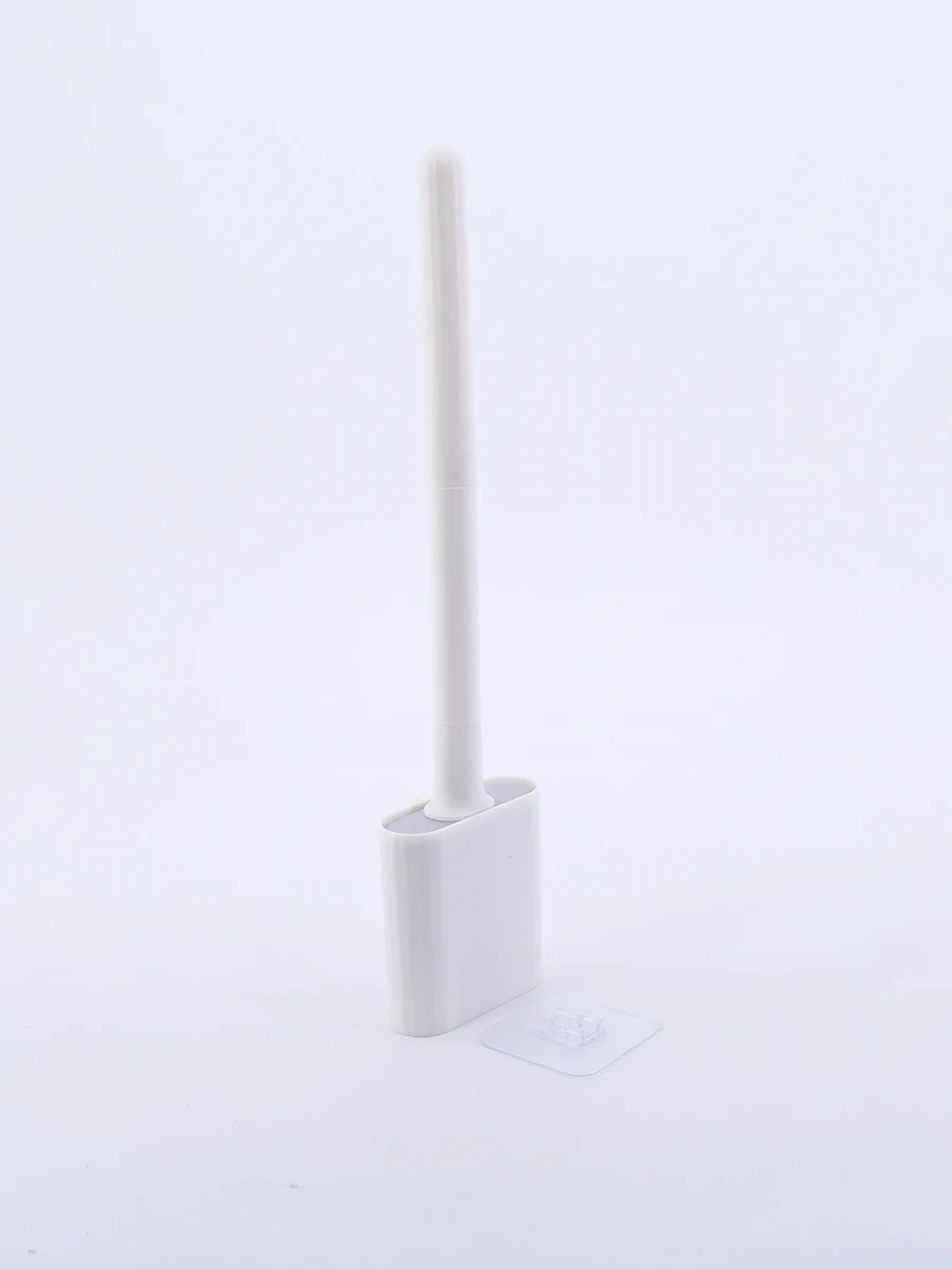 ESCOBILLA DE SILICONA PARA INODORO - GRIS 