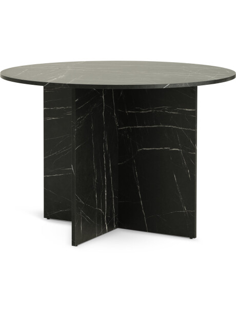 Mesa de comedor KRONDAL Ø110 mármol negro Mesa de comedor KRONDAL Ø110 mármol negro