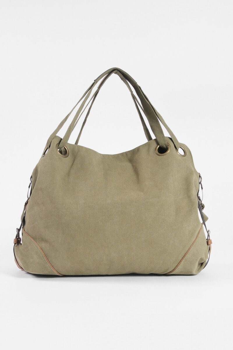 Bolso oversize canvas verde