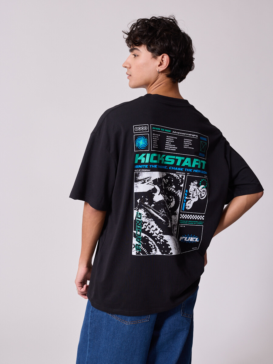 T-SHIRT CICLE DIXIE Negro