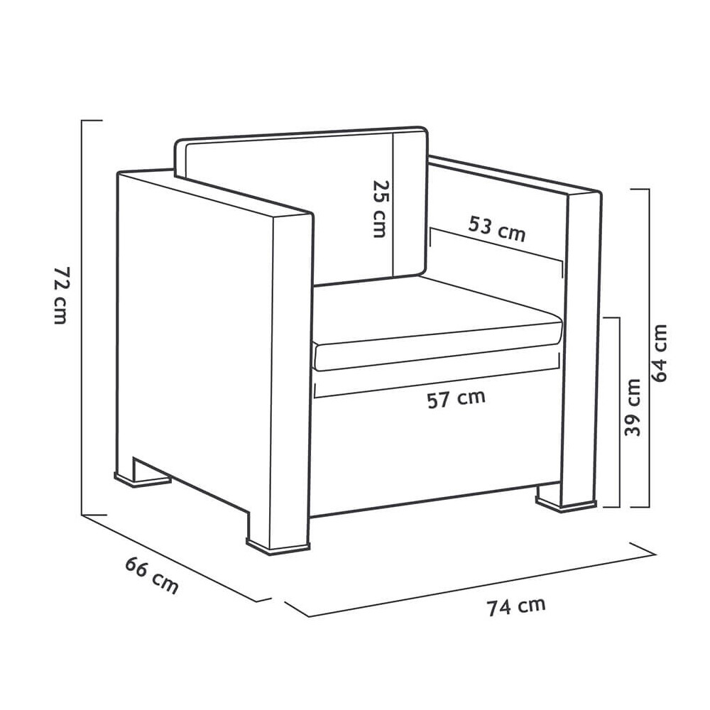 JUEGO DE JARDIN MANHATTAN GRAFITO Juego De Jardin Manhattan Grafito