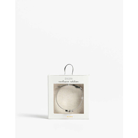 Pulsera Flexible De Acero Hebilla Plateado