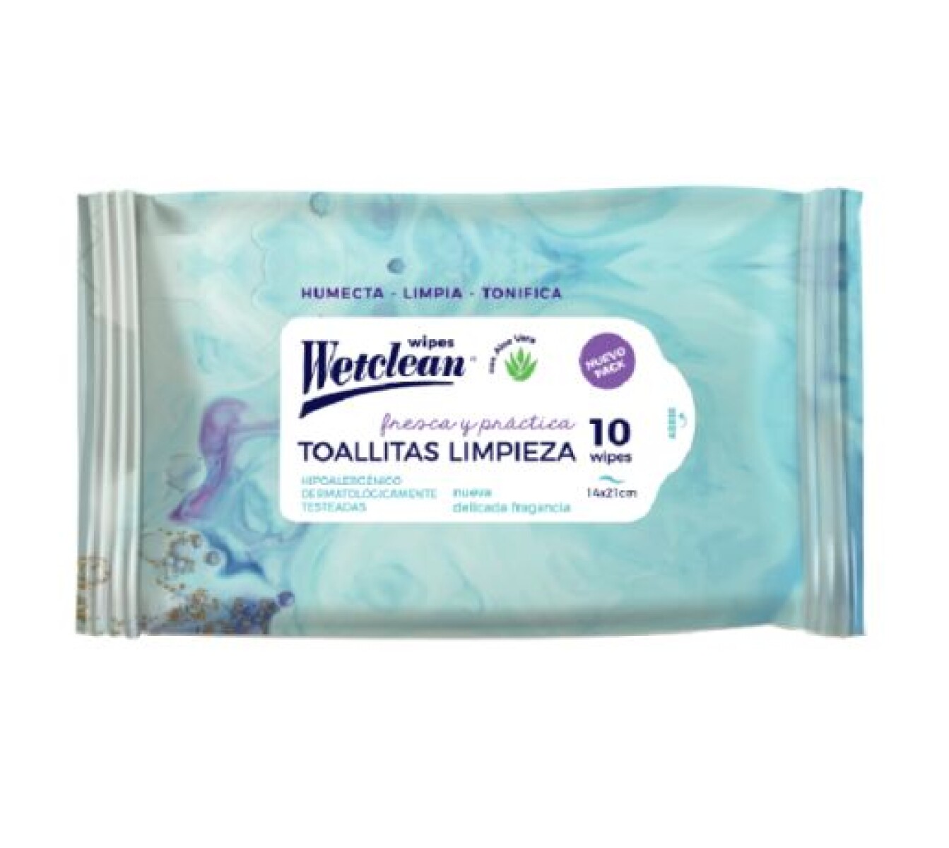 WetClean Toallitas Húmedas de Limpieza 10 Unidades – Higiene Rápida y Práctica 