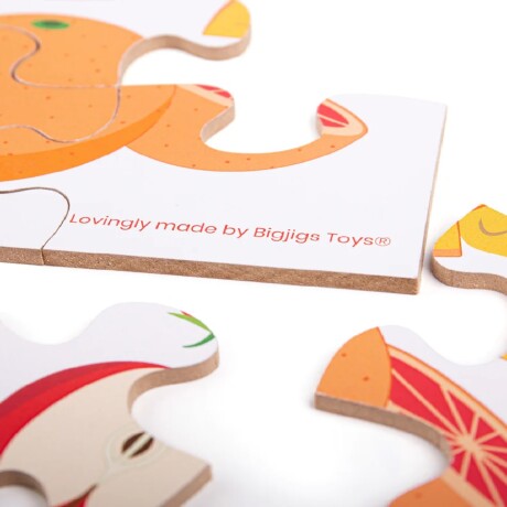 Puzzle madera para piso frutas