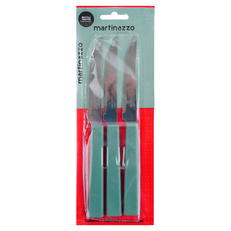 Cuchillo de sierra x3 verde linea Opa Martinazzo Cuchillo de sierra x3 verde linea Opa Martinazzo