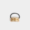 Gomitas Elásticas Cuff Gomita Elástica Con Aplique - Dorado