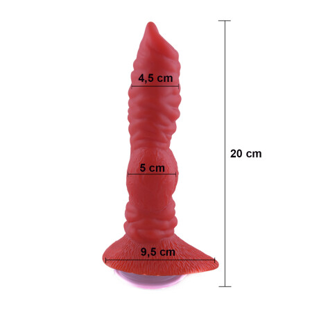 Consolador Pene Dildo Lobo Rojo