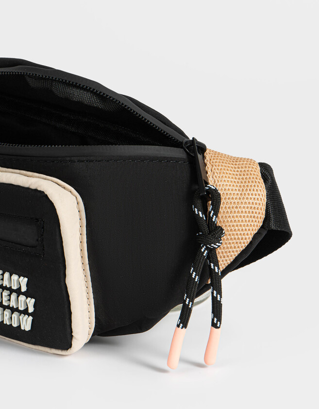Riñoneras Deportivo Riñonera Colorblock Sport - Negro