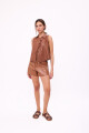 TOP JAPONA COURO Camel