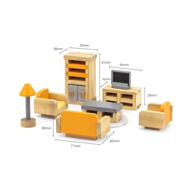 Set Living Infantil Polar B Madera Set Living Infantil Polar B Madera