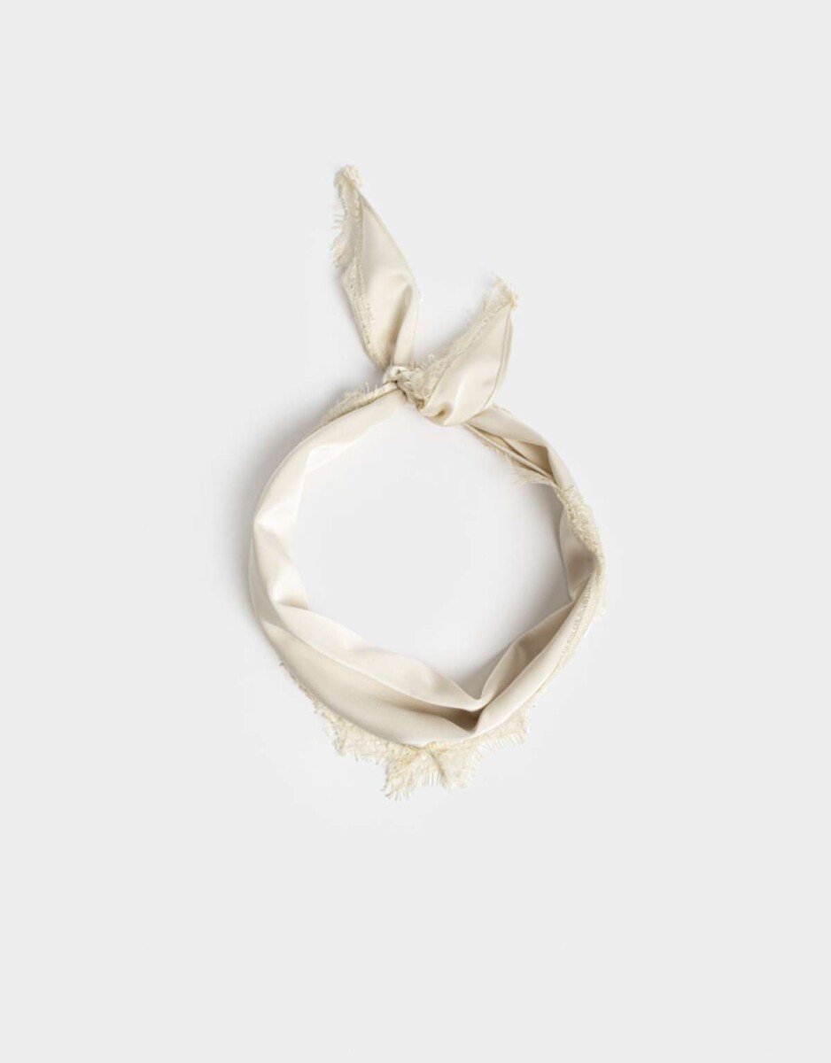 Vinchas Textiles Pañuelo - Blanco Crema 