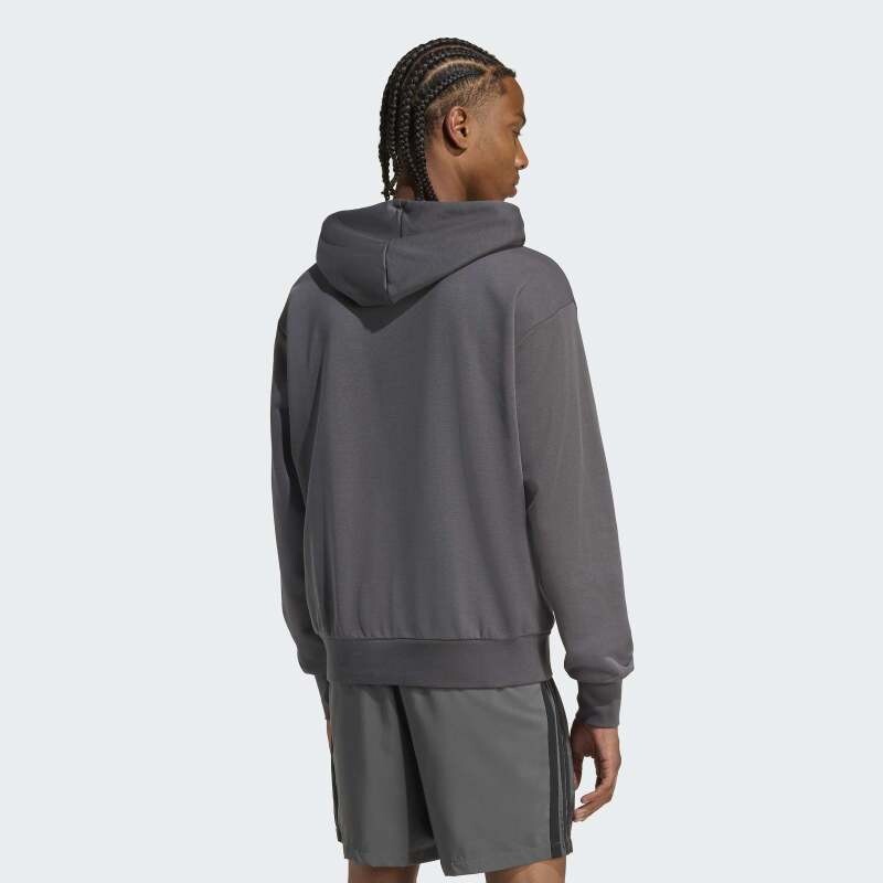 Canguro Adidas Essentials Logo Grande Gris