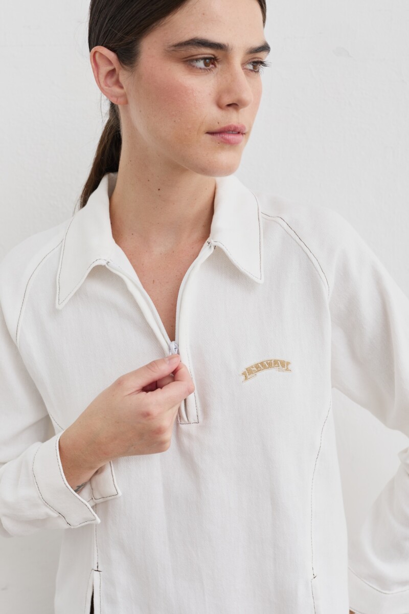 TSHIRT ZIPA Blanco