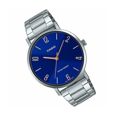 Reloj Casio LTP-VT01D 2B2UDF Silver Esfera Azul 001
