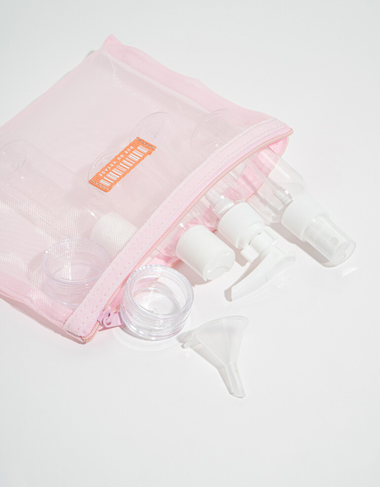 Set de Viaje Set por 6 Set De Botellas De Viaje - Rosa Claro