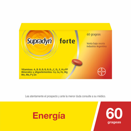 Supradyn Multivitaminico a base de Vitaminas Minerales y Oligoelementos 60 Comprimidos Recubiertos Supradyn Multivitaminico a base de Vitaminas Minerales y Oligoelementos 60 Comprimidos Recubiertos