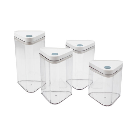 Juego X4 Frascos Hermeticos Organizador Cocina Alacena Recipientes Contenedor Tarros Imback Juego X4 Frascos Hermeticos Organizador Cocina Alacena Recipientes Contenedor Tarros Imback