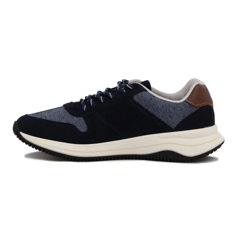 Br Sport Deportivo Casual Acordonado Marino-camel