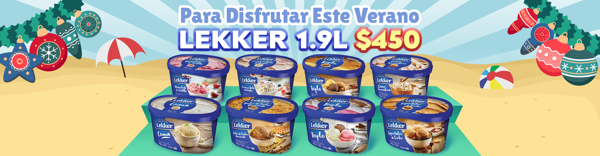 Helados Lekker 1.9L Verano