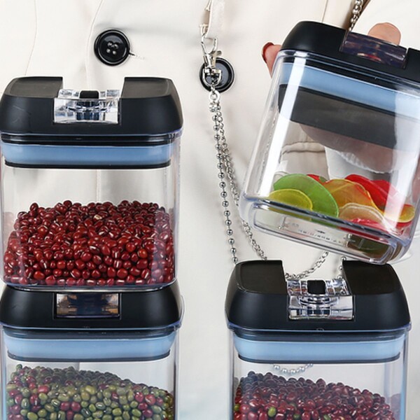 Juego X 6 Frasco Hermeticos Recipiente Organizador Contenedor Tarros Cocina Imback Color Negro HMJ036 Juego X 6 Frasco Hermeticos Recipiente Organizador Contenedor Tarros Cocina Imback Color Negro HMJ036