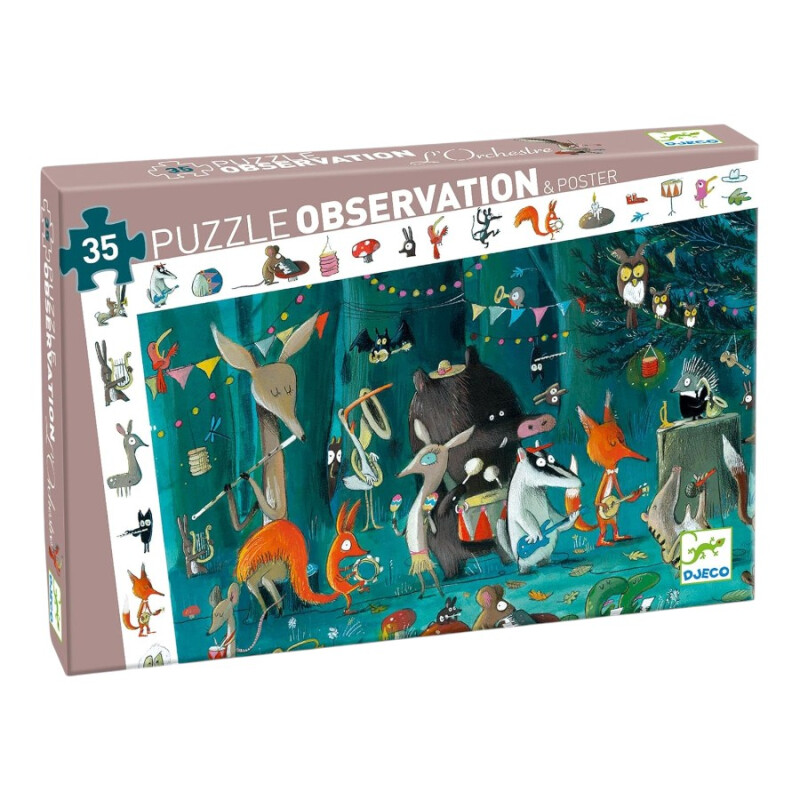 Puzzle Observación La Orquesta 35 Pzs Djeco Puzzle Observación La Orquesta 35 Pzs Djeco