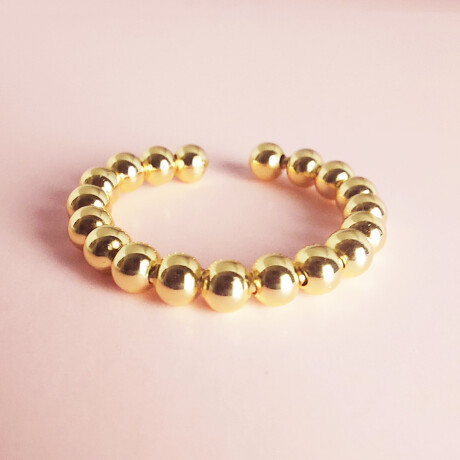 Anillo MALVA en Plata 925 con baño oro 14k.